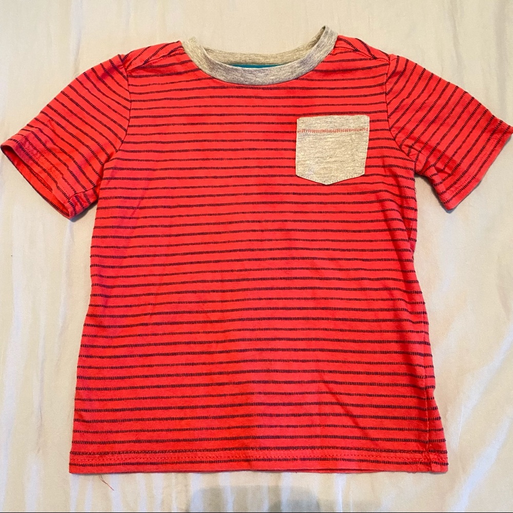 🔴 *5 for$20 Sale* Boys striped tee shirt Size 4t